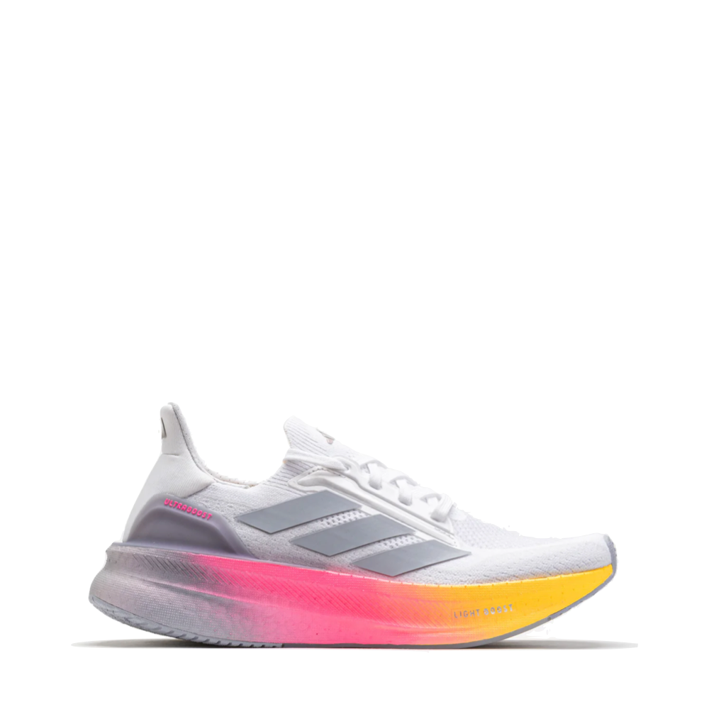 Adidas Women's Ultraboost 5X Sneaker in Ftw White/Glory Grey/Lucid Pin Mitten Running Co. Adidas Women's Ultraboost 5X Sneaker in Ftw White/Glory Grey/Lucid Pin Mitten Running Co.