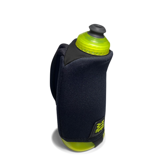 Amphipod Hydraform Ergo-Lite Handheld 16 oz Water Bottle in Black/Green