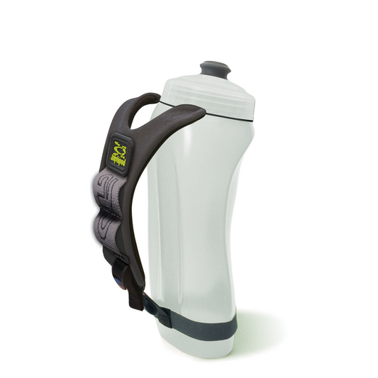 Side view of Amphipod Hydraform Ergo Minimalist Handheld 20oz Bottle.