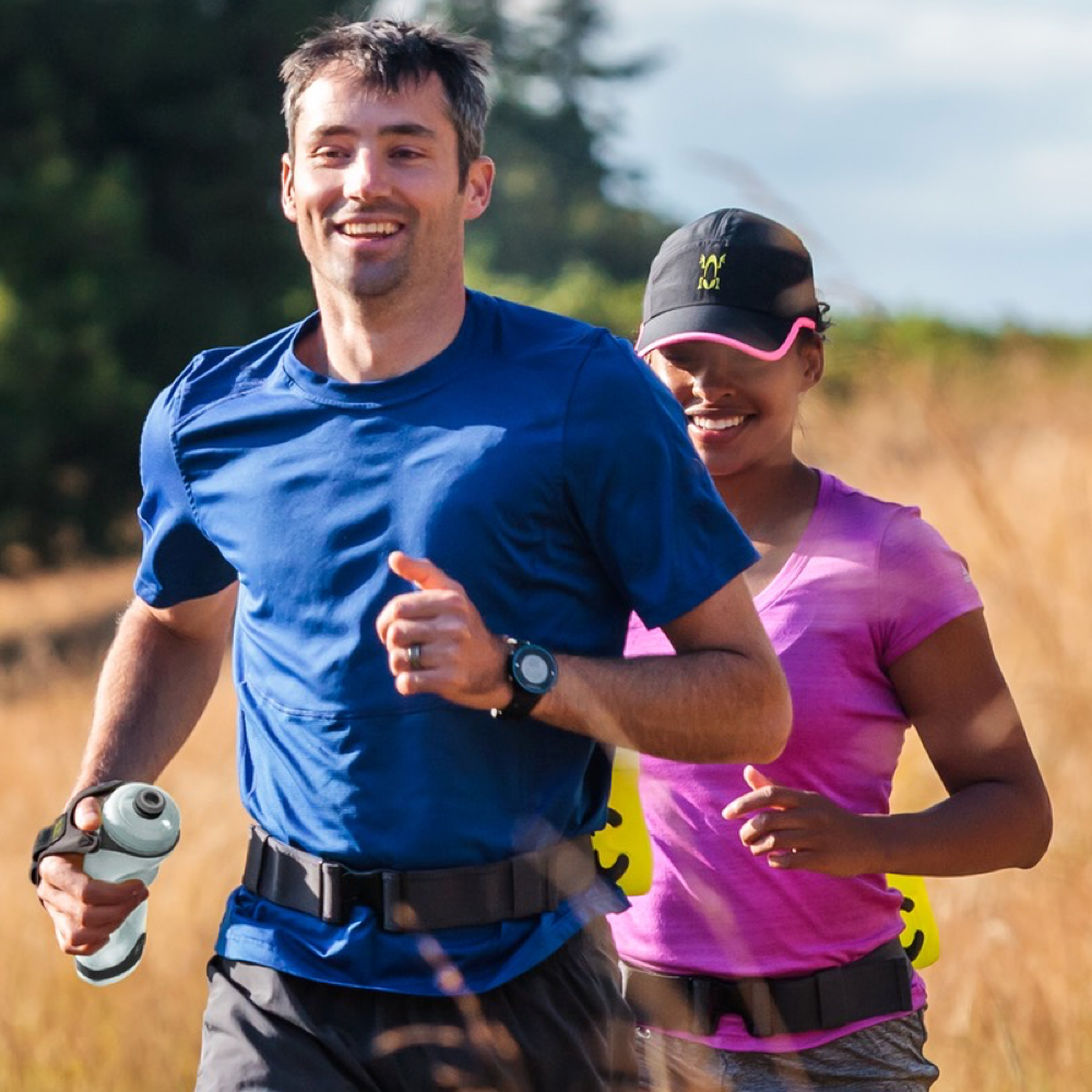 Model view of Amphipod Hydraform Ergo Minimalist Handheld 20oz Bottle.