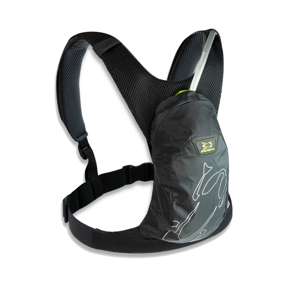Front view of Amphipod Pure Run Ultra Light 600mL Hydration Vest.