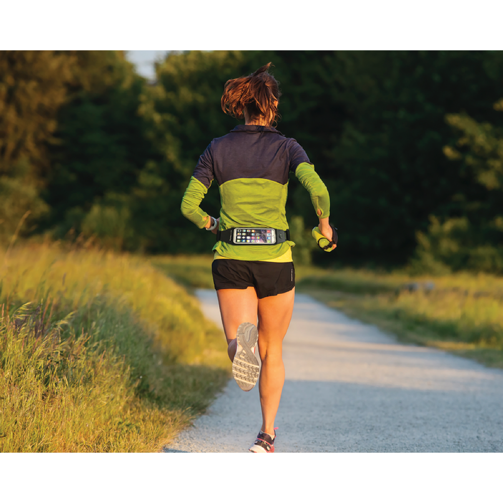 Model view of Amphipod Smart View Waistpack.