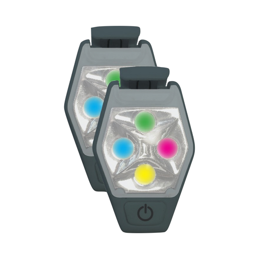 Front view of Amphipod Ultra Strobe LED Clip Light.