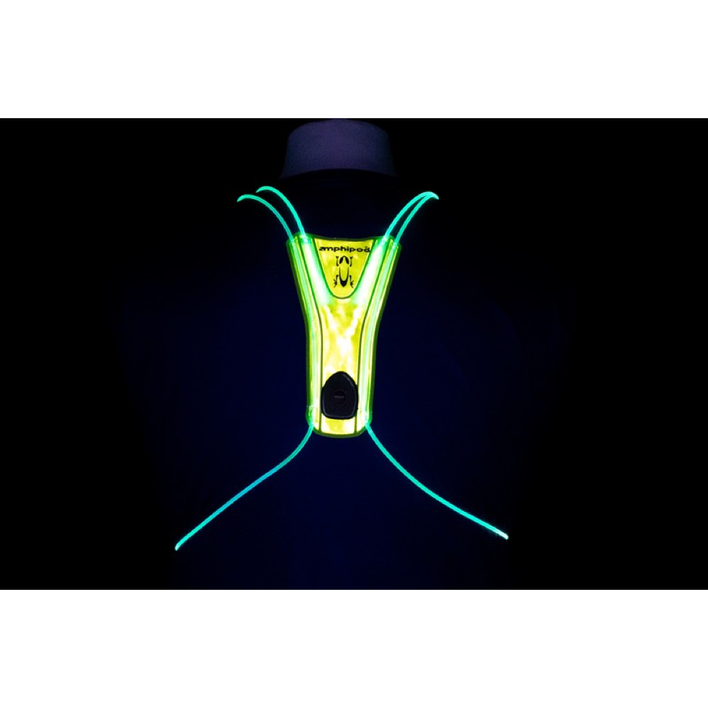 Amphipod Xinglet Optic Beam Lite Rechargeable Flashing Reflective Vest in Orange