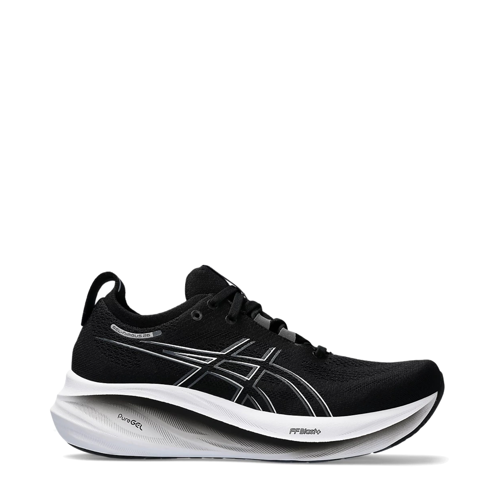 Asics Women s GEL NIMBUS 26 Sneaker in Black Graphite Grey