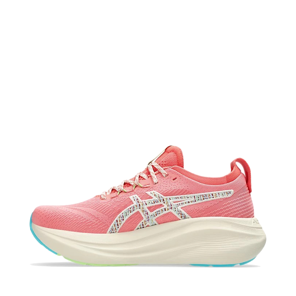Side (left) view of Asics Gel Nimbus 27 TR Sneaker for women.
