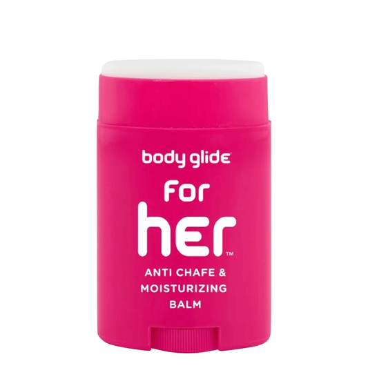 Front view of Body Glide For Her Anti Chafe Balm.