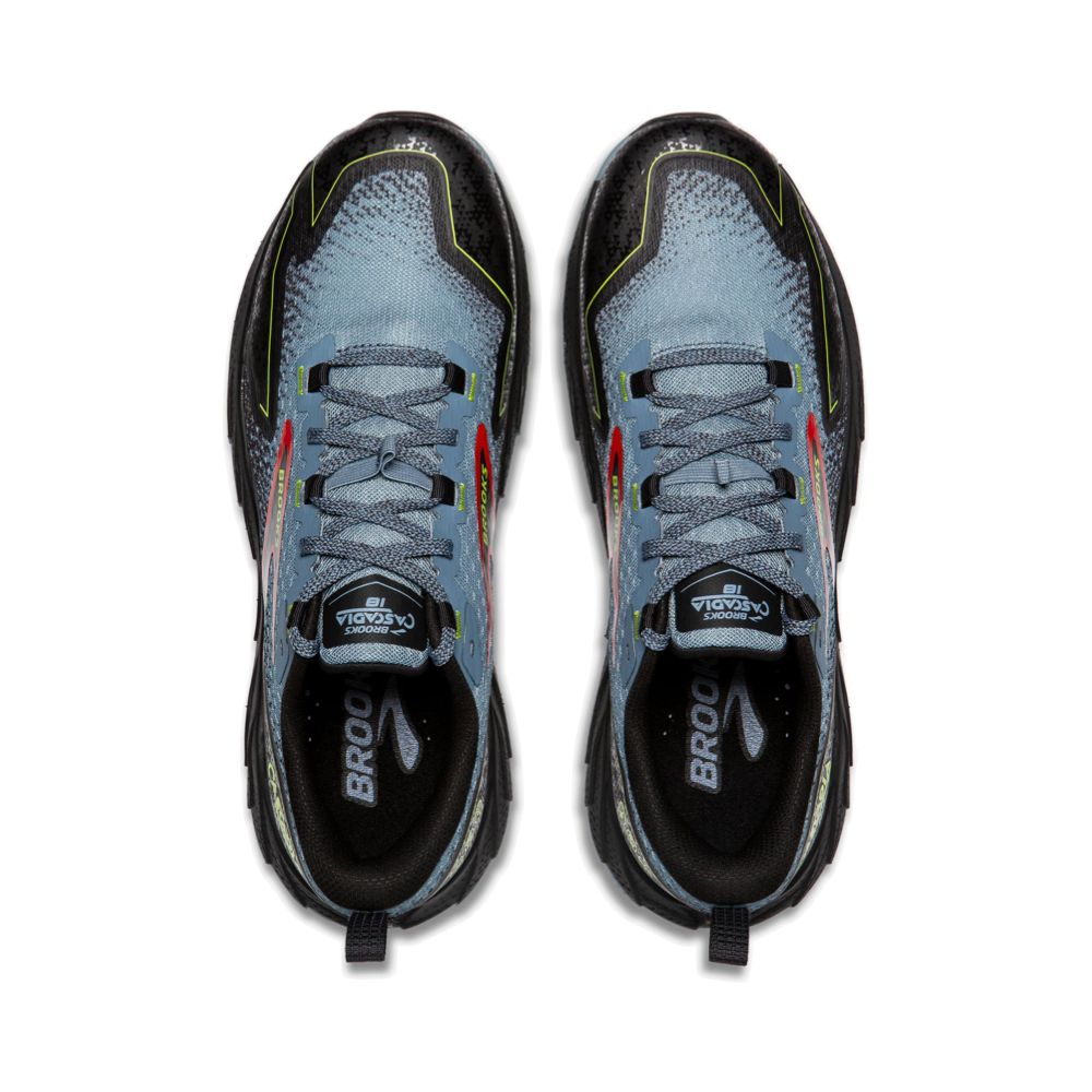 Top-down view of Brooks Cascade 18 Sneaker for men.