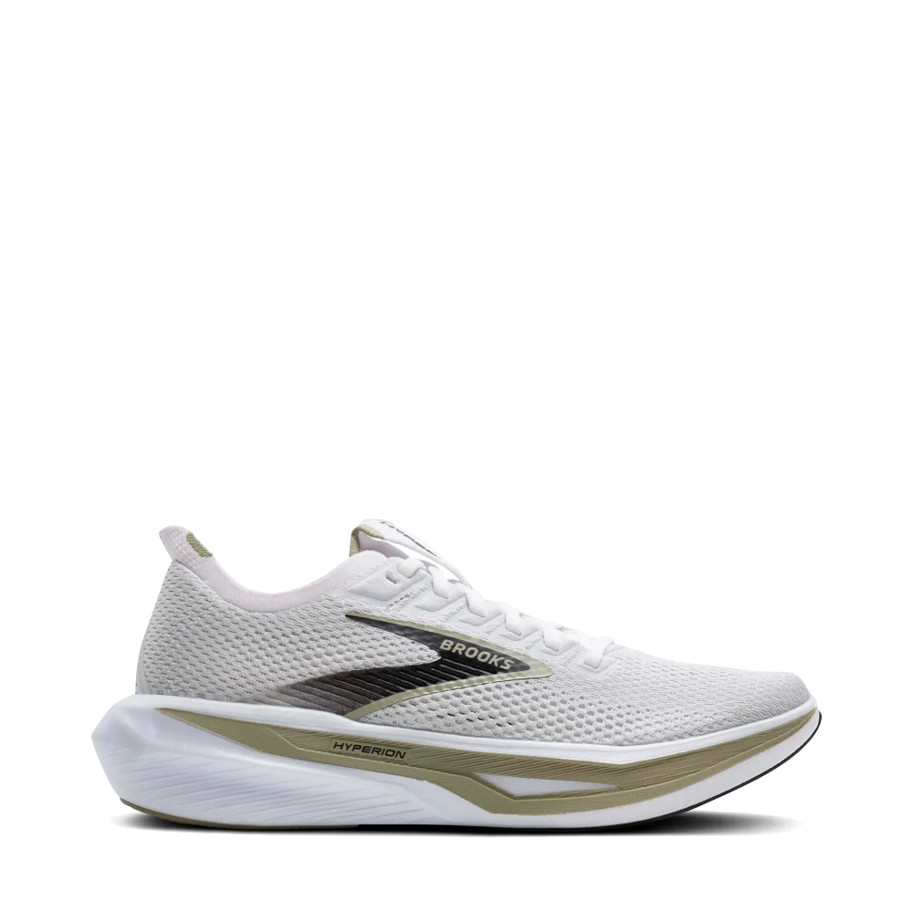 Brooks Men's Hyperion 3 Sneaker in Oyster Mushroom/Black/Tea