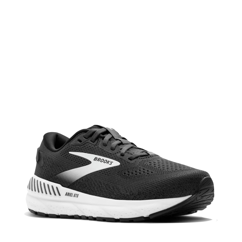 Mudguard and Toe view of Brooks Ariel GTS 24 Sneaker for women.