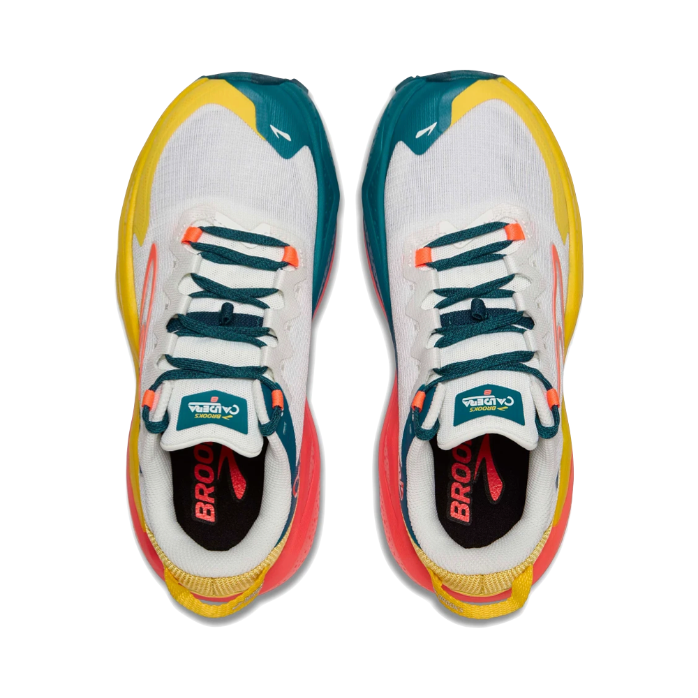 Top-down view of Brooks Caldera 8 Sneaker for women.