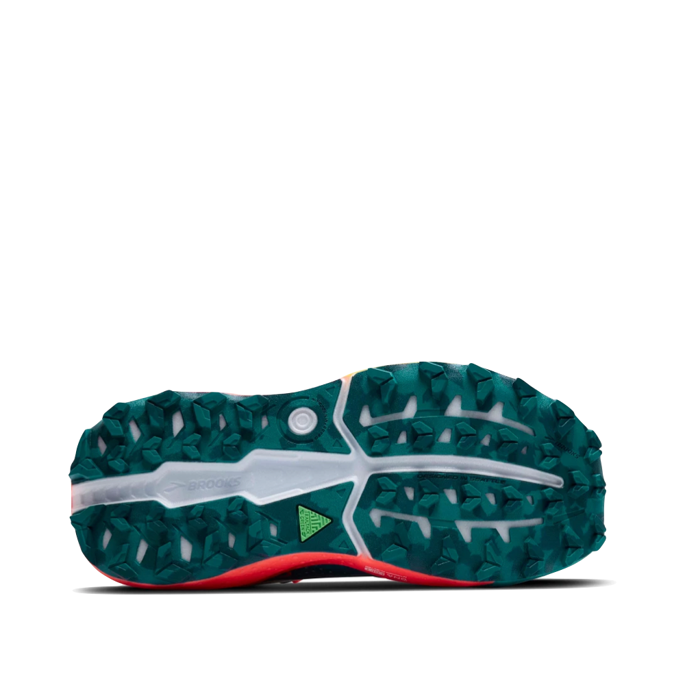Bottom view of Brooks Caldera 8 Sneaker for women.