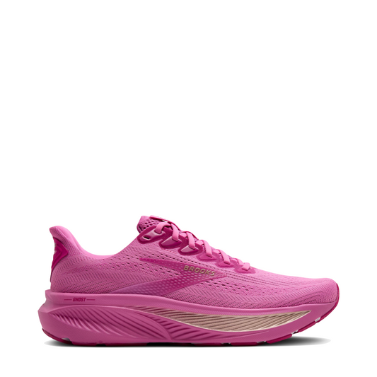 Side (right) view of Brooks Ghost 17 Sneaker for women.