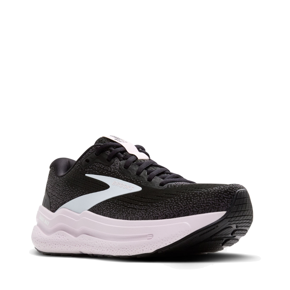 Mudguard and Toe view of Brooks Ghost Max 2 Sneaker for women.