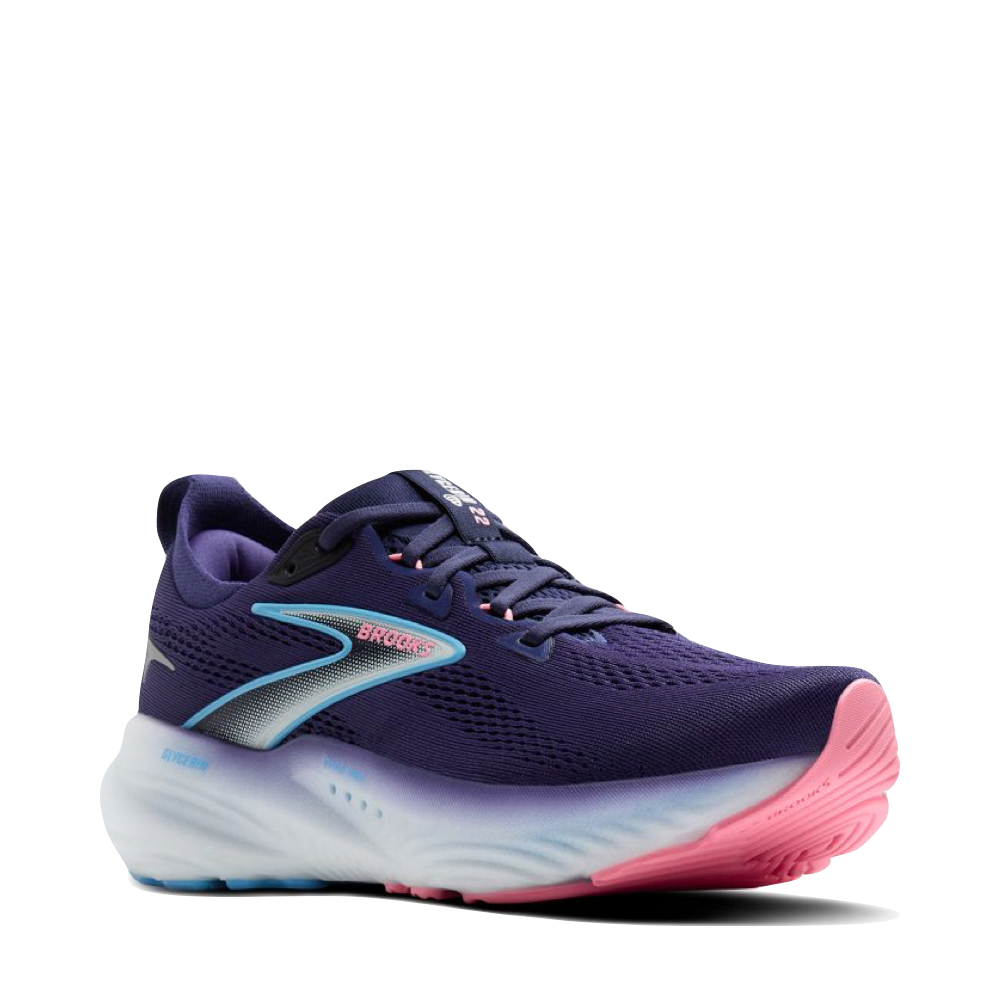 Mudguard and Toe view of Brooks Glycerine GTS 22 Sneaker for women.
