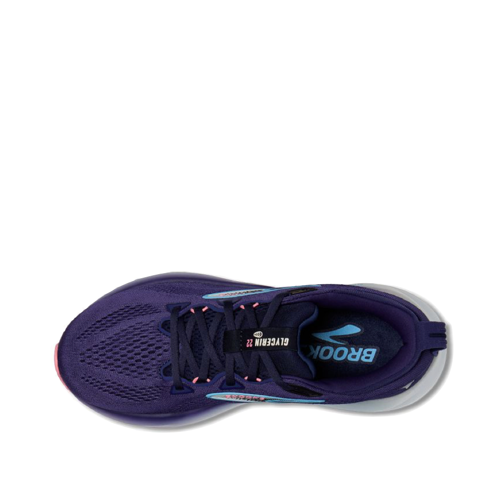 Top-down view of Brooks Glycerine GTS 22 Sneaker for women.