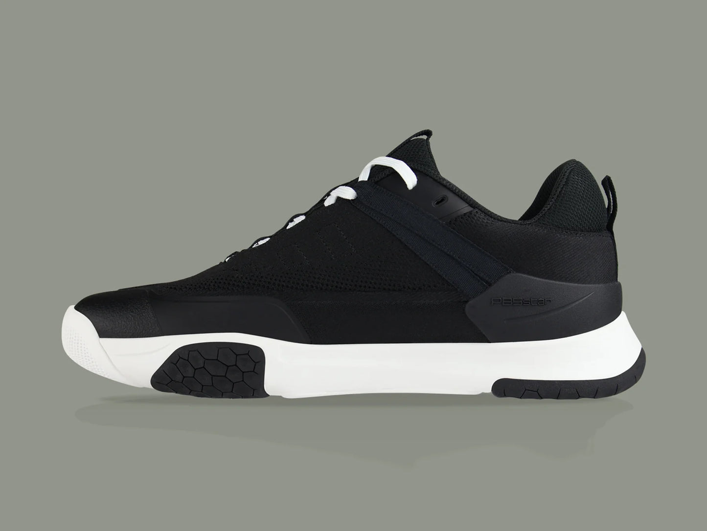 PB5star Men's PB5 Court 2 Court Sneaker in Black/White