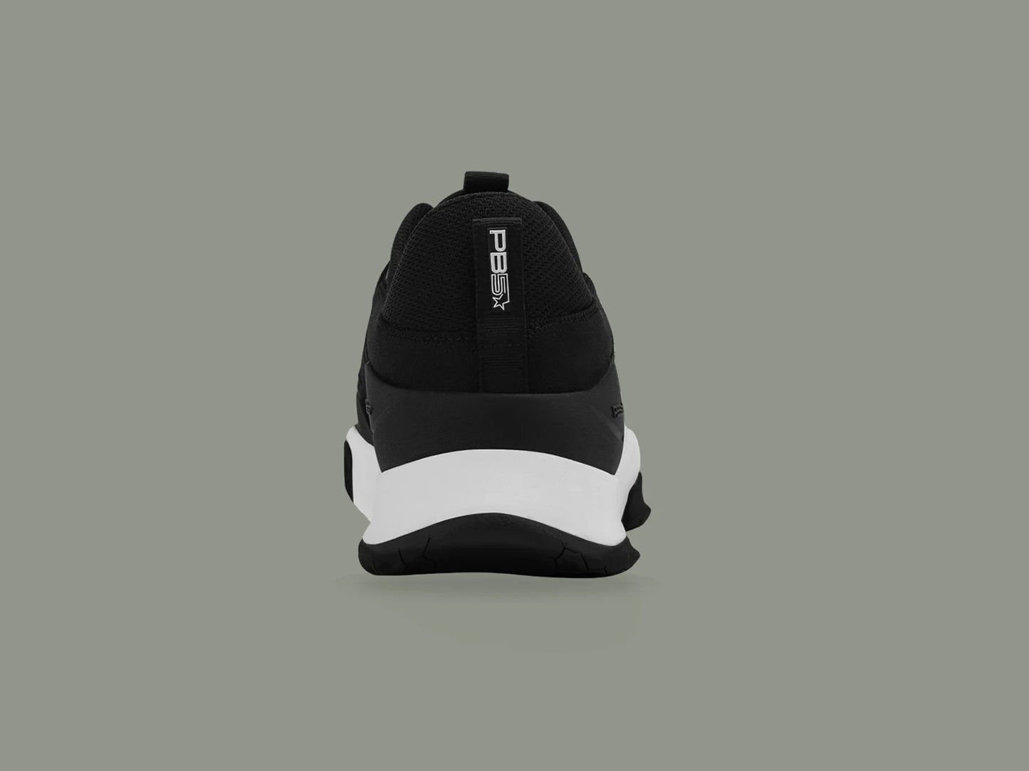 PB5star Men's PB5 Court 2 Court Sneaker in Black/White
