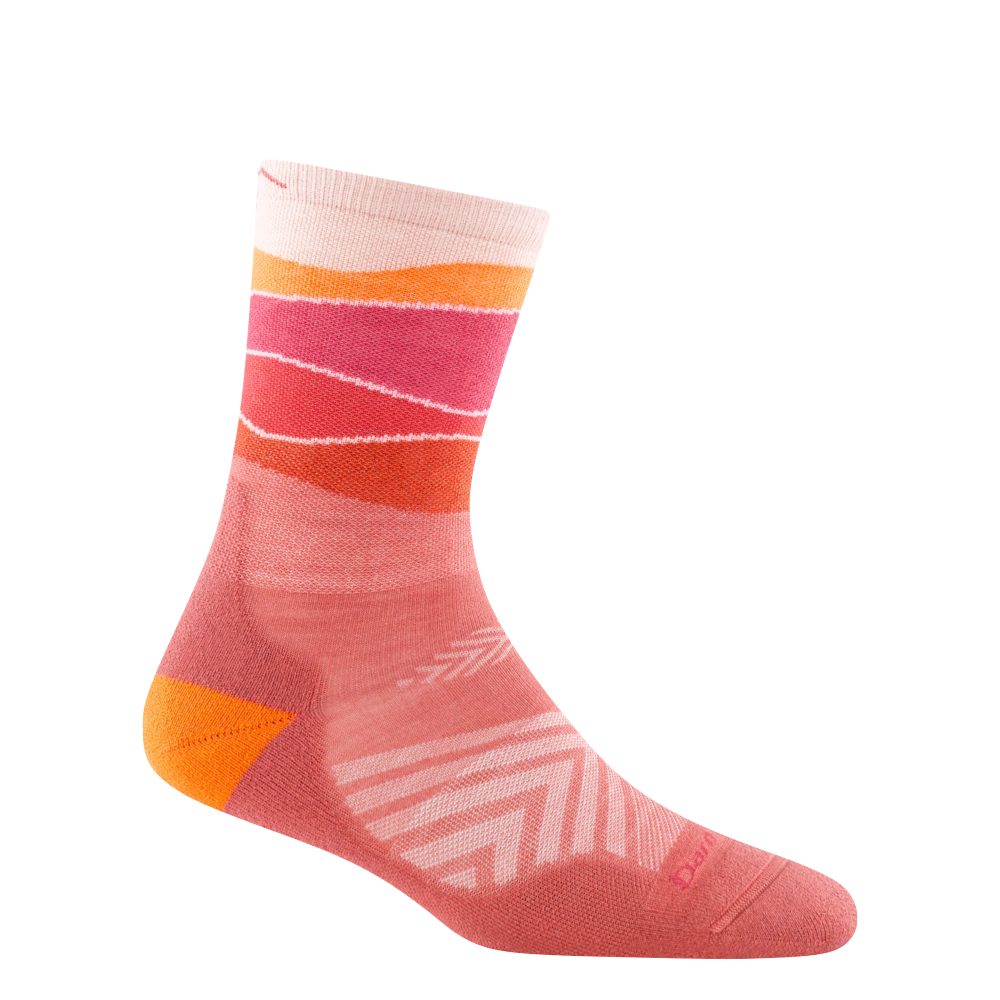Side (right) view of Darn Tough Horizon Micro Crew Ultra Lightweight Running Sock for women.
