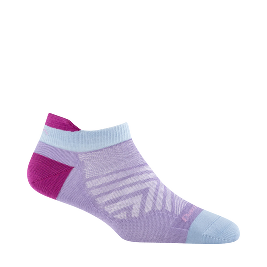 Side (right) view of Darn Tough Run No Show Tab No Cushion Ultra Lightweight Running Sock for women.