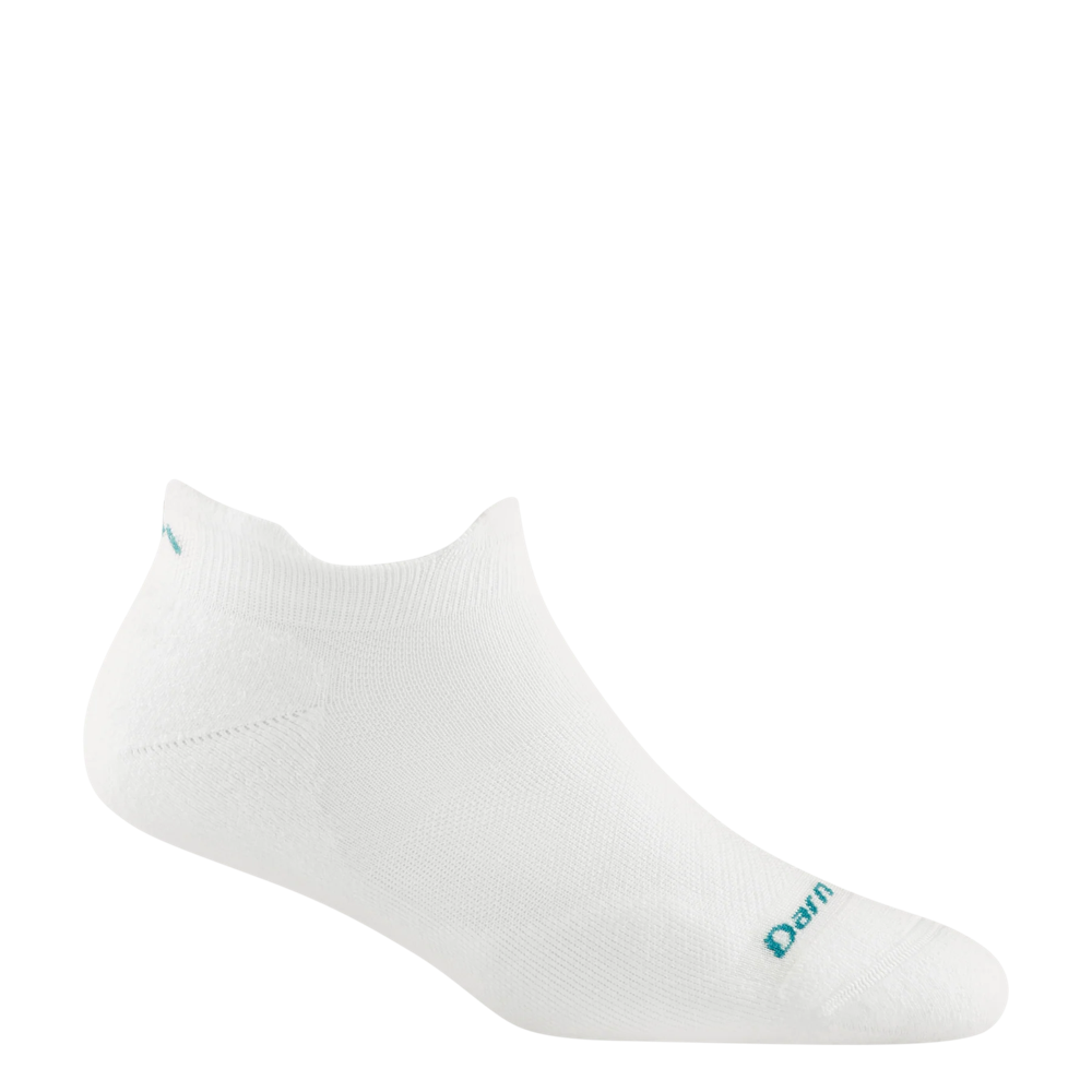 Side (right) view of Darn Tough Run No Show Tab Ultra Lightweight sock for women.