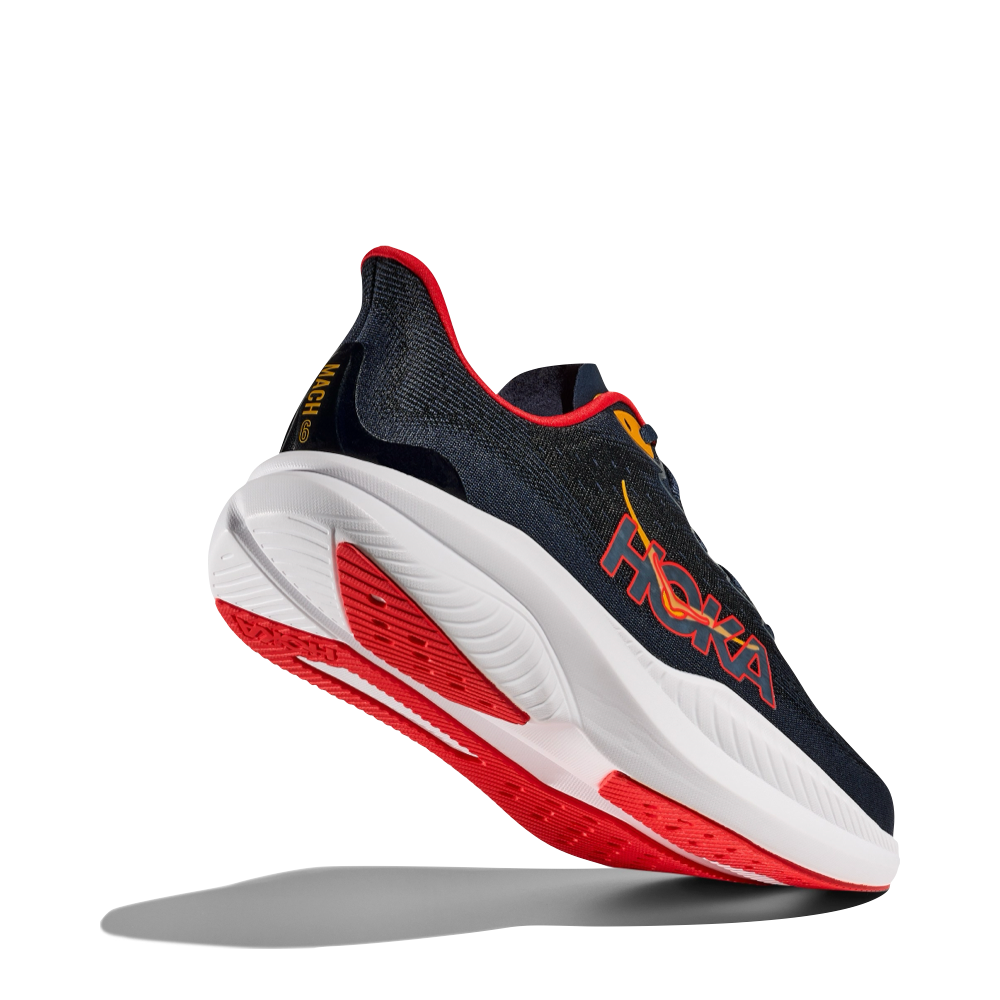 Bottom view of Hoka Mach 6 Sneaker for men.