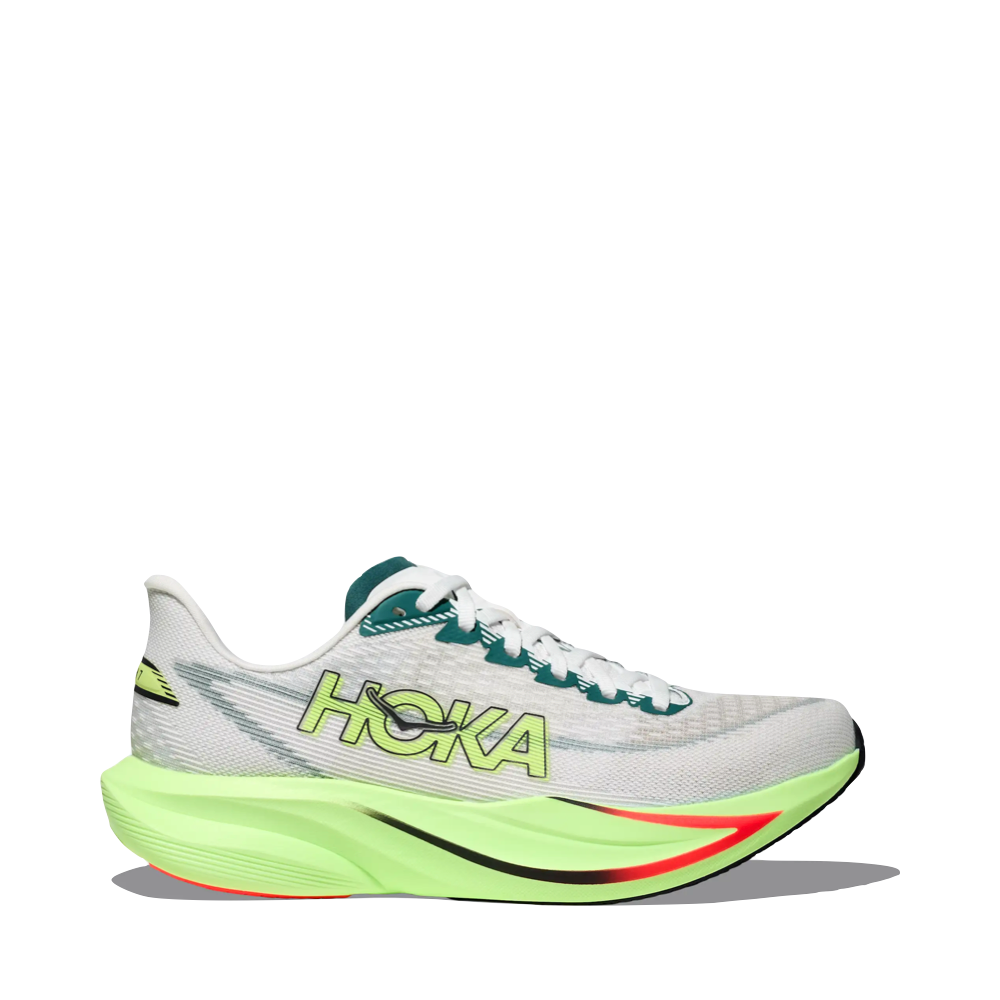 mattaco様 Hoka Men's Mach 7 Sneaker in Frost/Neon Yuzu – Mitten Running Co.