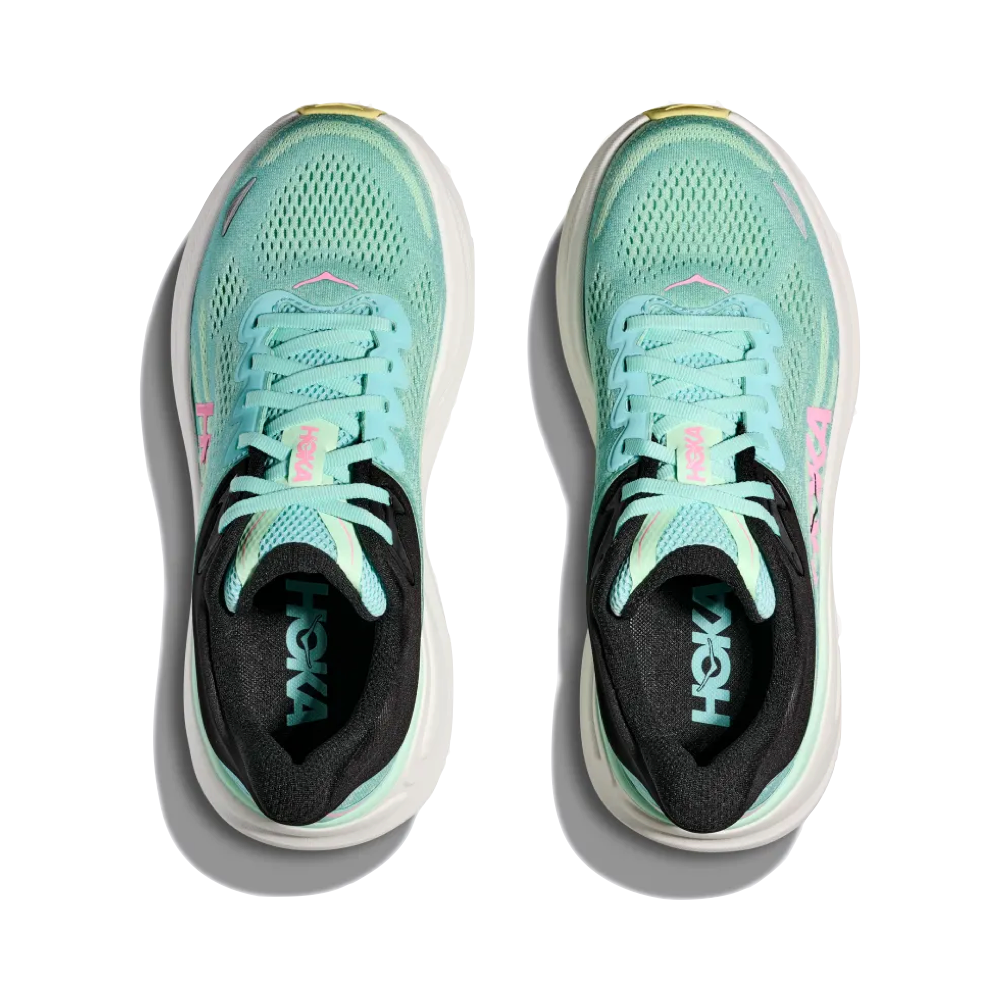 Top-down view of Hoka Bondi 9 Sneaker for women.