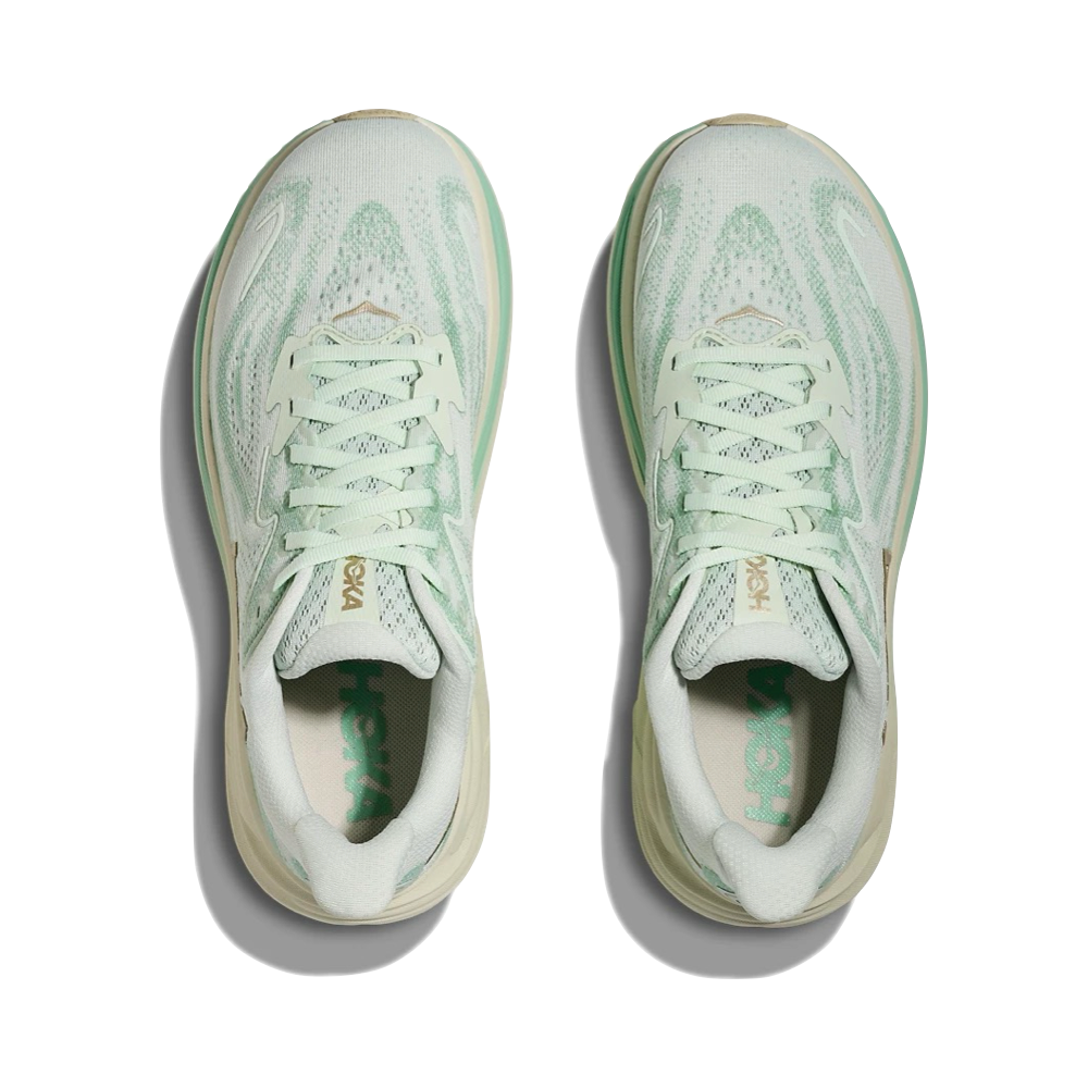 Top-down view of Hoka Clifton 10 Sneaker for women.