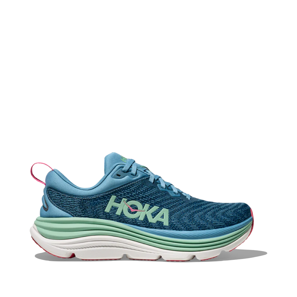 Side (right) view of Hoka Gaviota 5 Running Sneaker for women.