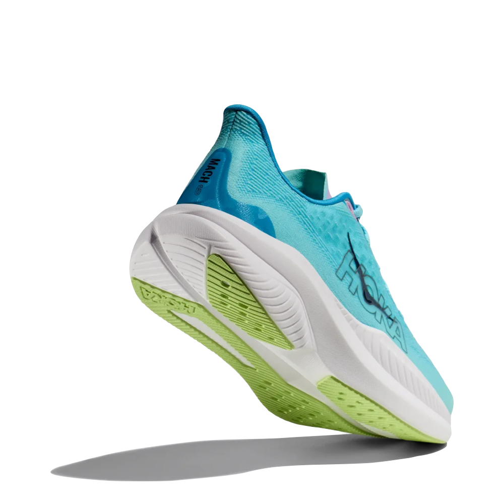 Bottom view of Hoka Mach 6 Sneaker for women.