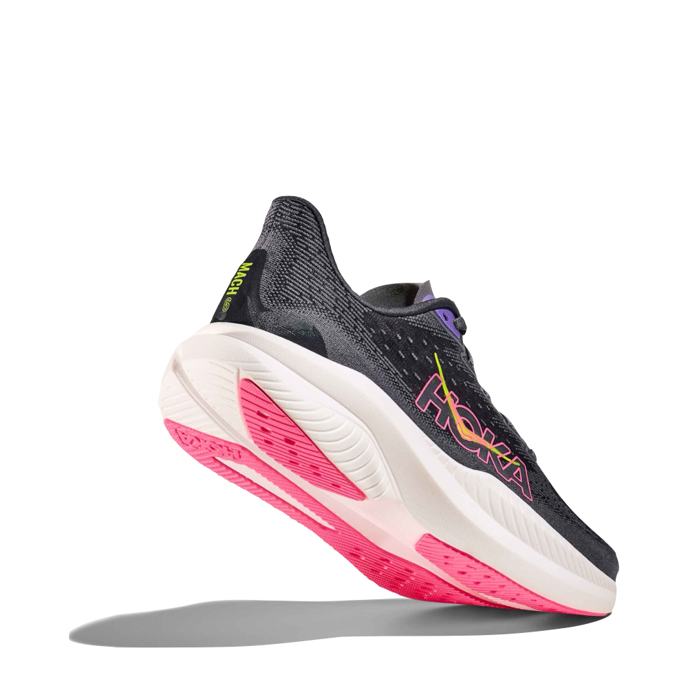 Bottom view of /hoka Mach 6 Sneaker for women.