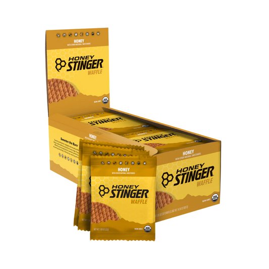 Front view of Honey Stinger Energy Waffle.