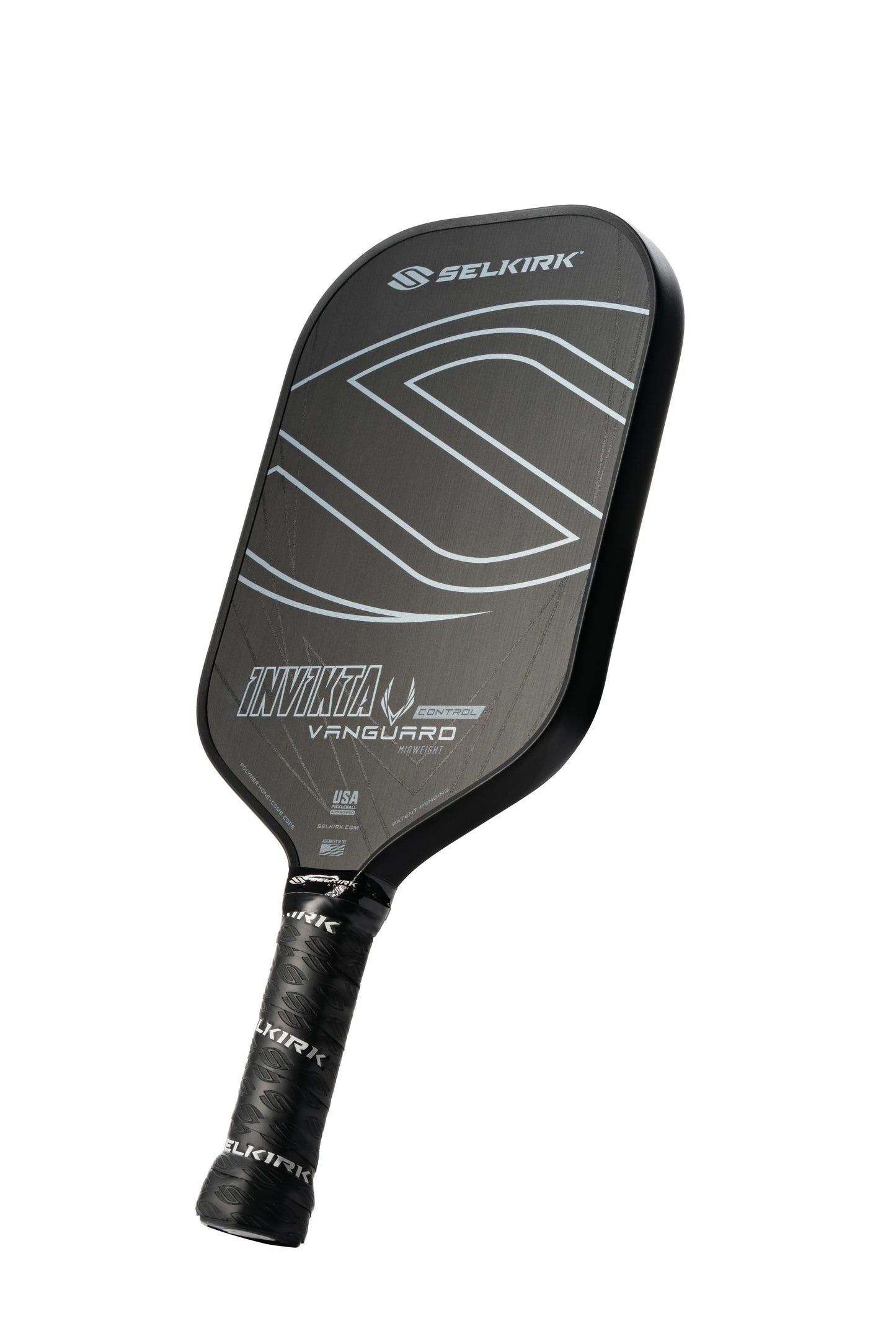 Selkirk VANGUARD Control - Invikta Pickleball Paddle in Raw Carbon Black
