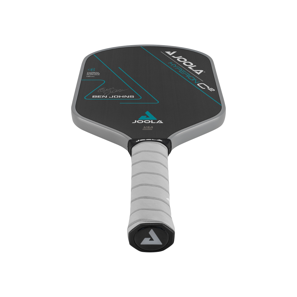 Bottom view of Joola Ben Johns Hyperion C2 CFS 16 Pickleball Paddle.