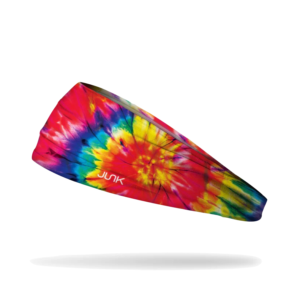Side view of Junk 60s Summer tie Dye Headband.