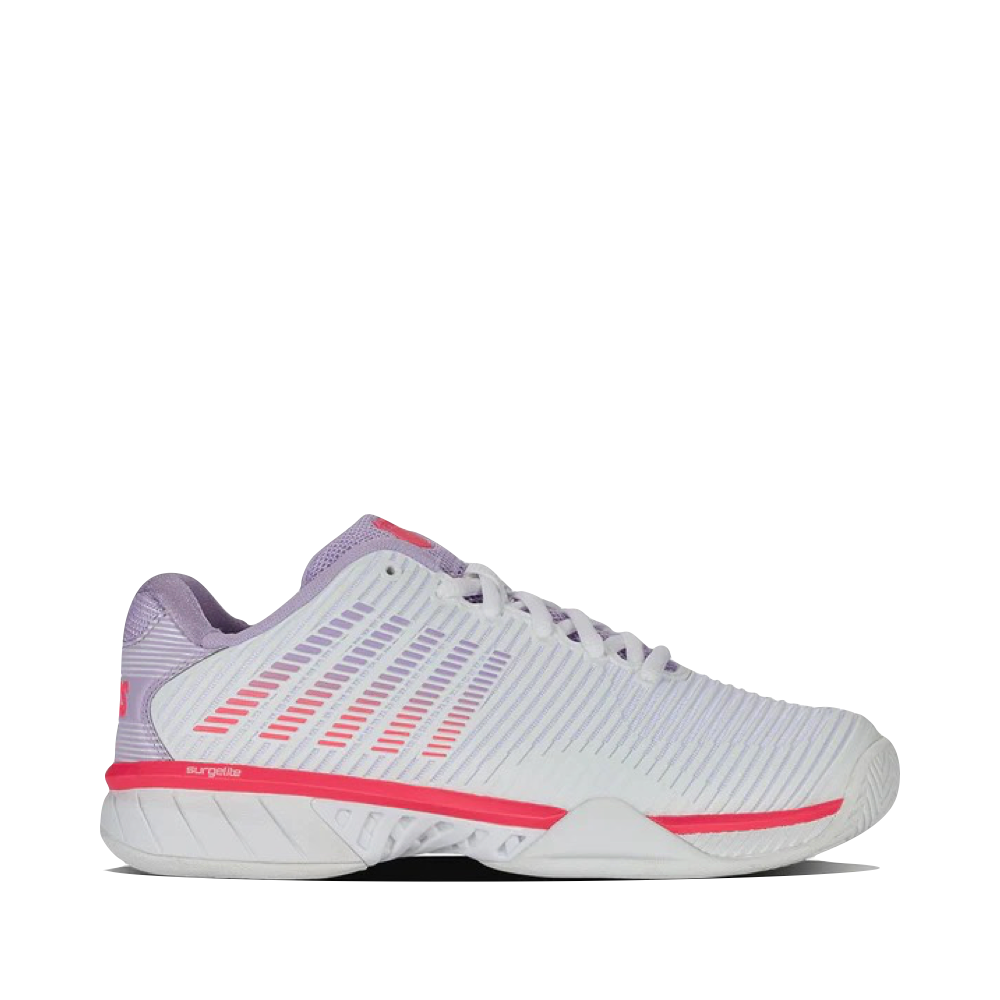 Side (right) view of K-Swiss Hypercourt Express 2 Court Sneaker for women.