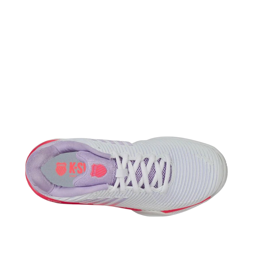 Top-down view of K-Swiss Hypercourt Express 2 Court Sneaker for women.