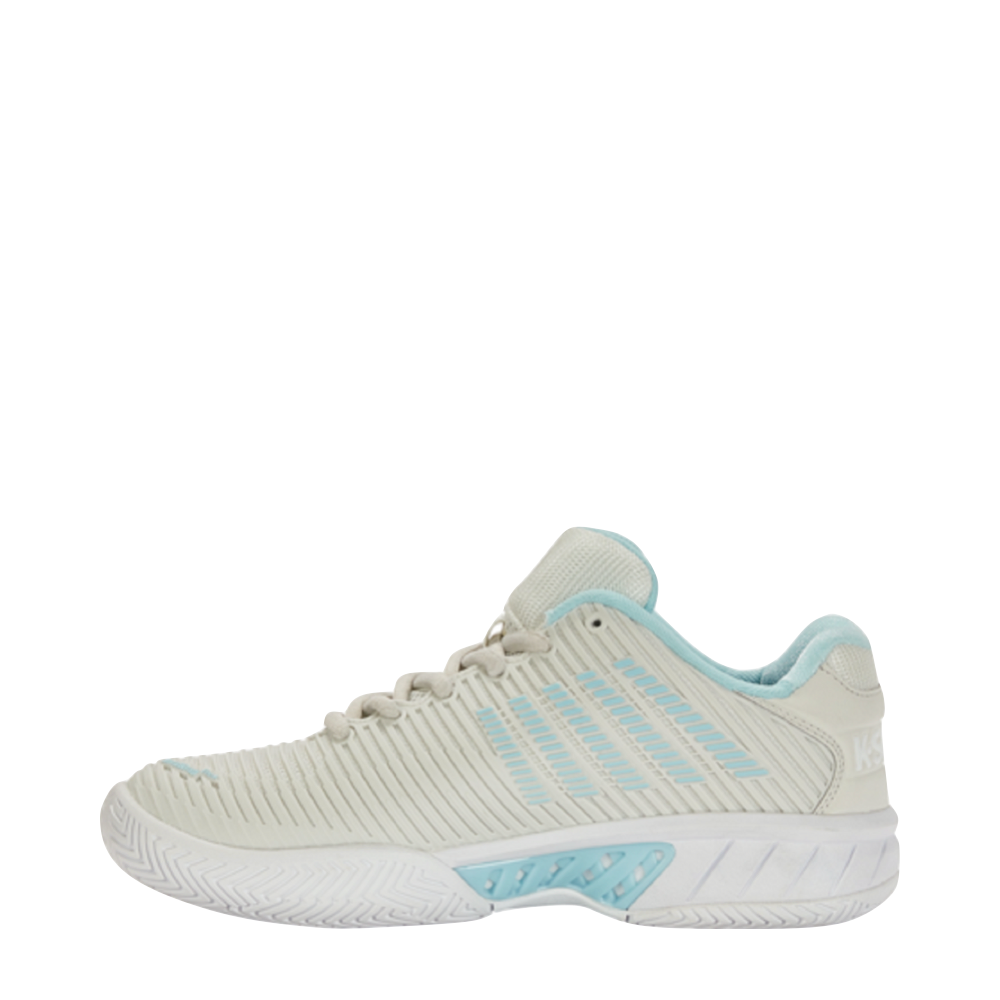 Side (left) view of K-Swiss Hypercourt Express 2 Sneaker for women.