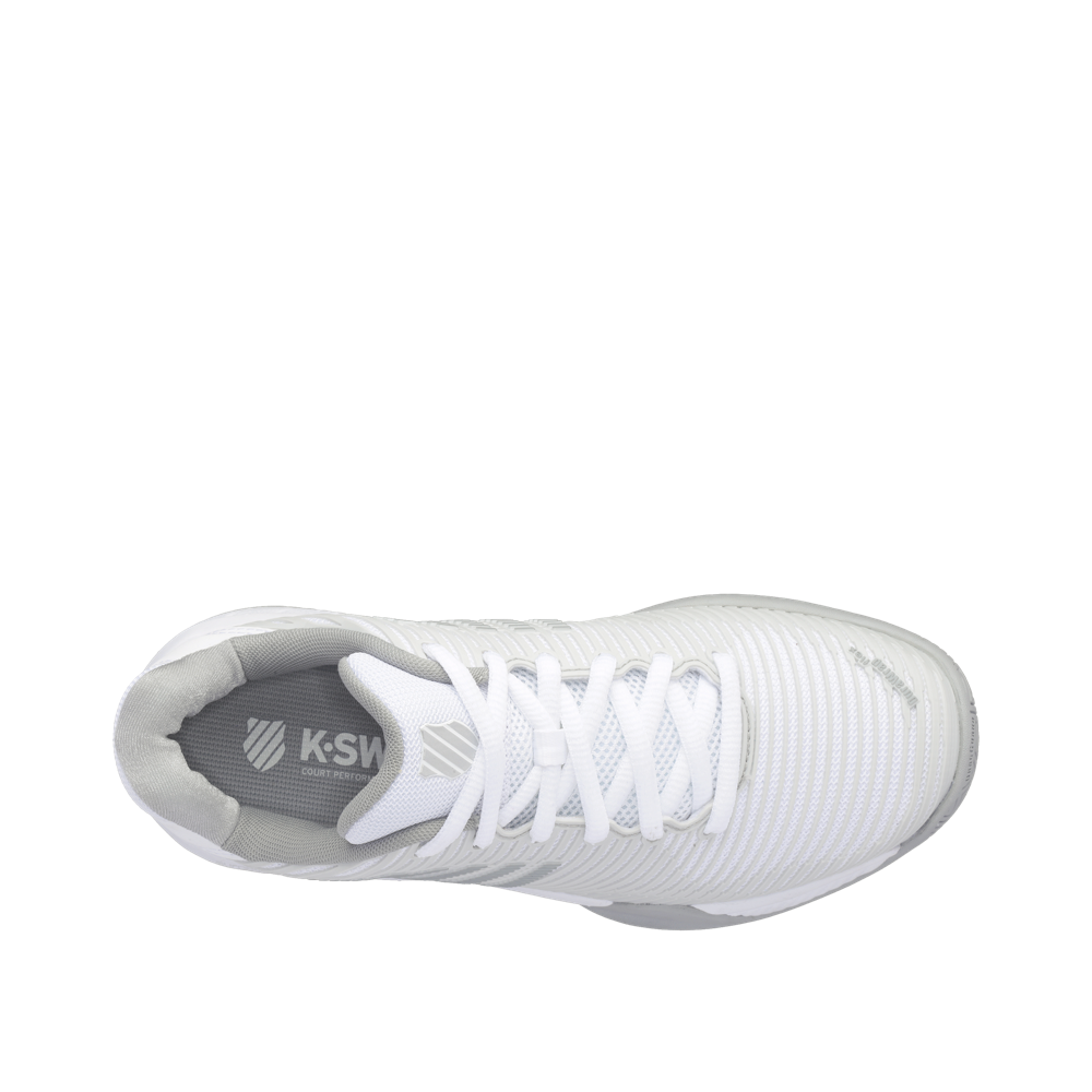 Top-down view of K-Swiss Hypercourt Express 2 Wide Width Sneaker for women.