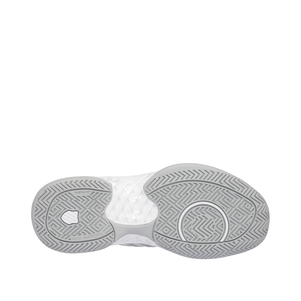 Bottom view of K-Swiss Hypercourt Express 2 Wide Width Sneaker for women.