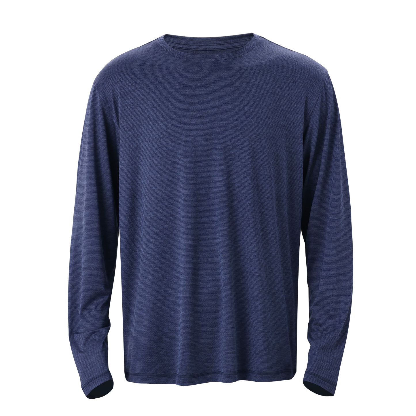 Mitten Running Co. Men's LuxDry Long Sleeve Shirt in Naval Academy