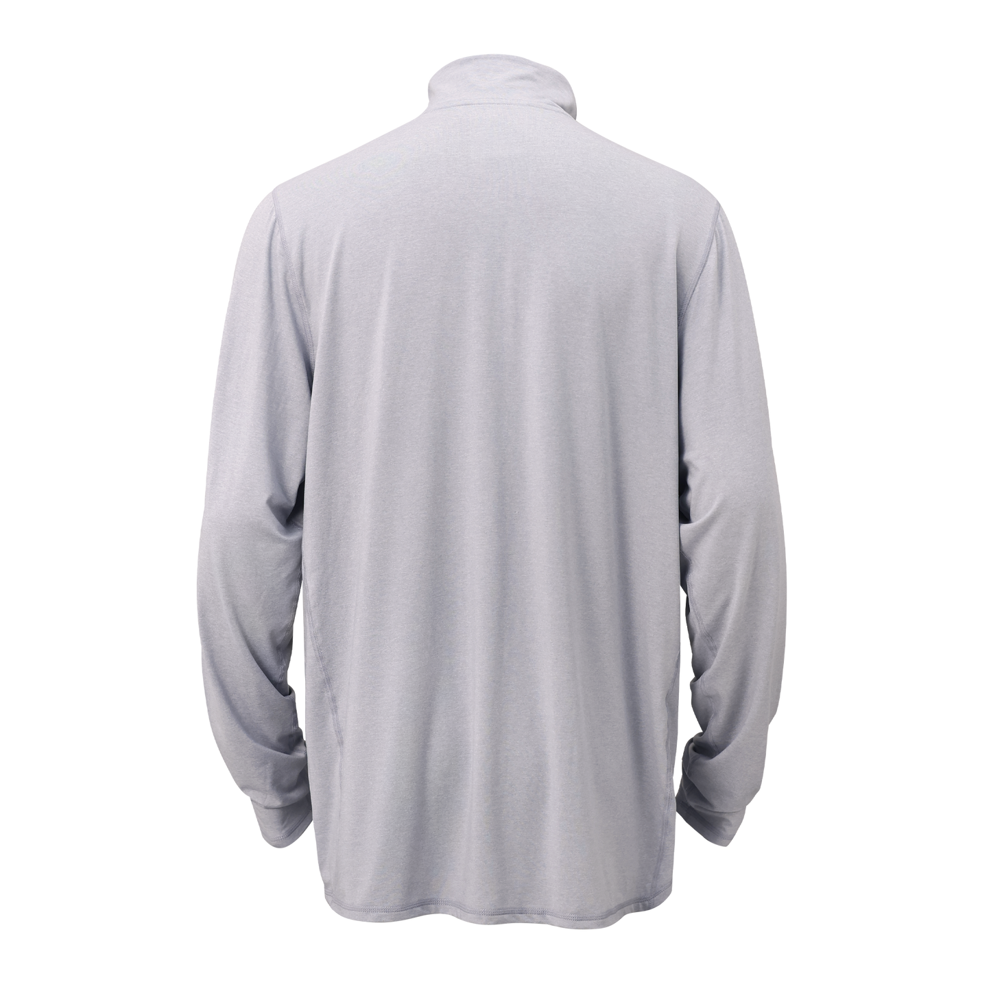 Mitten Running Co. Men's Performance Tech Quarter Zip 3.0 in Silver Cloud