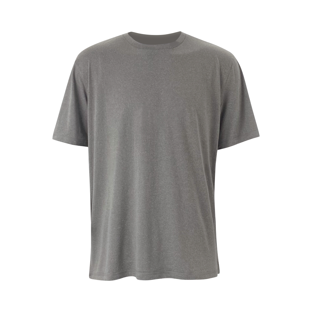 Front view of Mitten Running Co. Tech Short Sleeve for men.