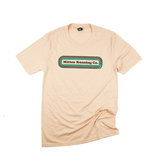 Front view of Mitten Running Co. Perfect Tri-Blend Tee.