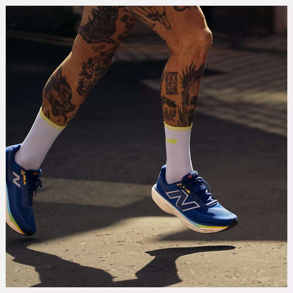 Model view of New Balance Fresh Foam X 1080 v14 Sneaker for men.