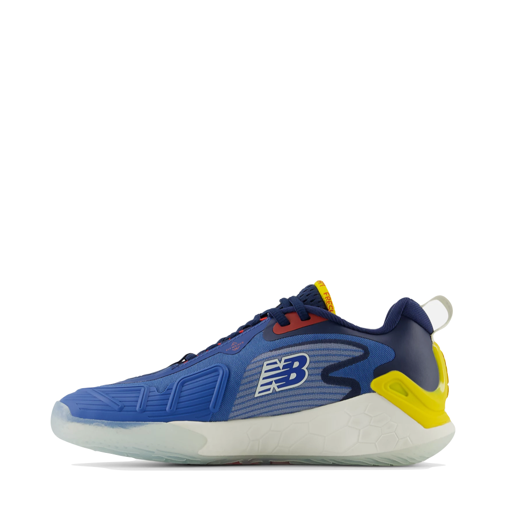 Side (left) view of New Balance Fresh Foam X CT Rally Court Sneaker for women.