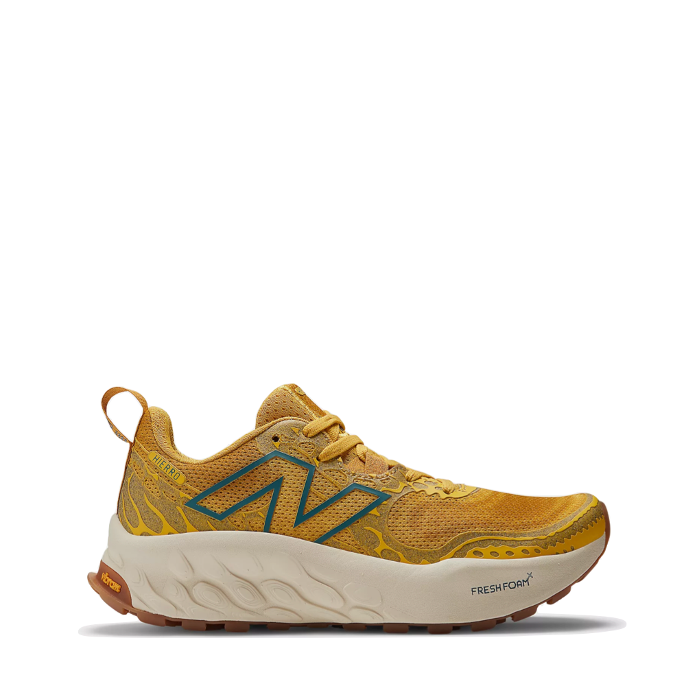 Side (right) view of New Balance Fresh Foam X Hierro v8 Sneaker for women.