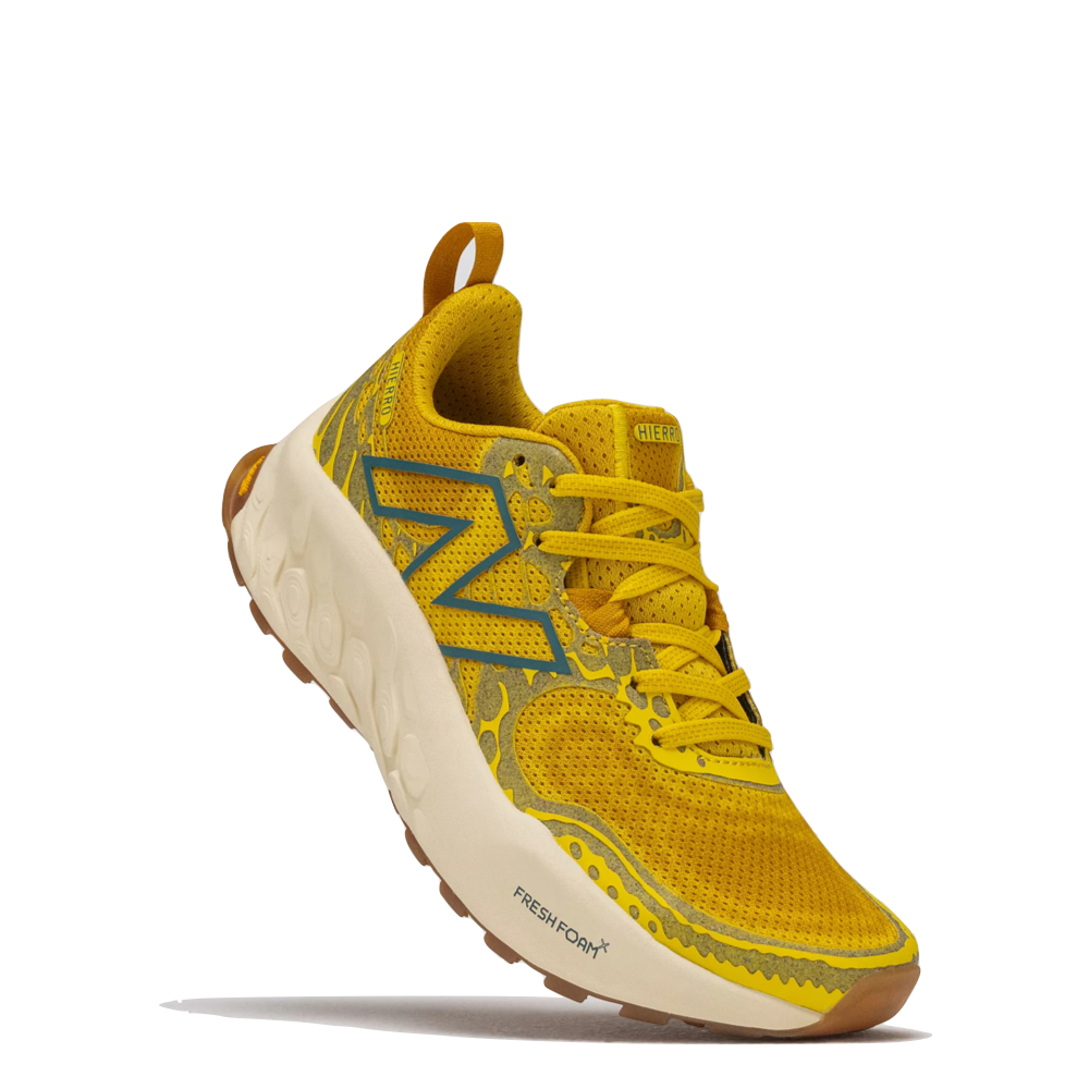 Side (right) angled view of New Balance Fresh Foam X Hierro v8 Sneaker for women.