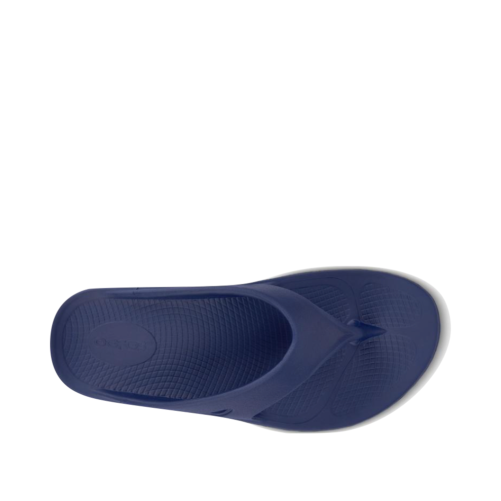 Top-down view of OOfos OOriginal Thong Sandal for unisex.